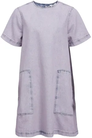 Object Korte Denim Jurk