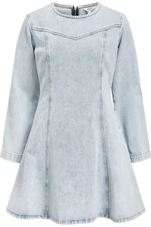 Object Mini-lengte Denim Jurk
