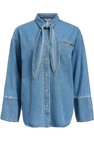 Object Oversized Spijkerblouse