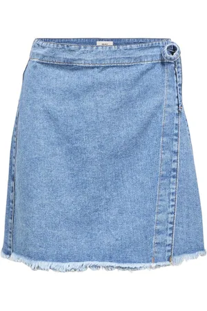 Object Denim Wikkelrok