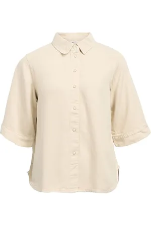 Object Korte Mouwen Spijkerblouse