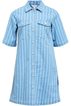 Object Gestreept Denim Jurk