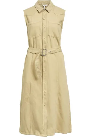 Object Denim Midi Jurk