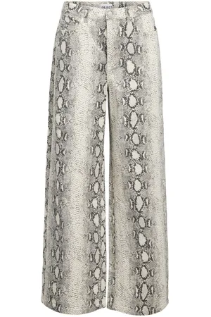 Object Bedrukt Wide Leg Jeans