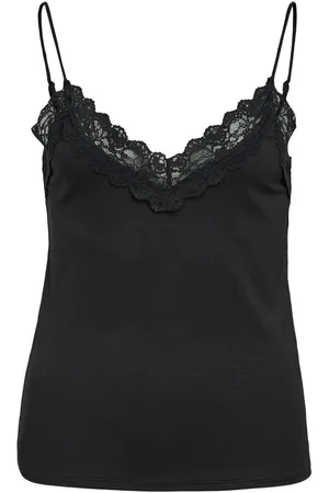 Object Kanten Mouwloze Top