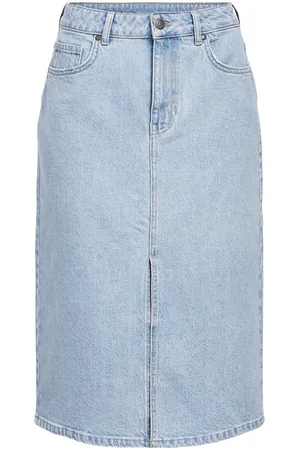 Object Denim Middellange Rok