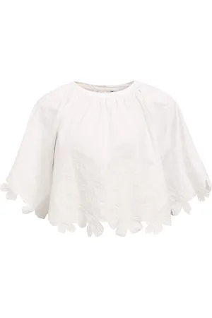 Object Geborduurd Crop Top