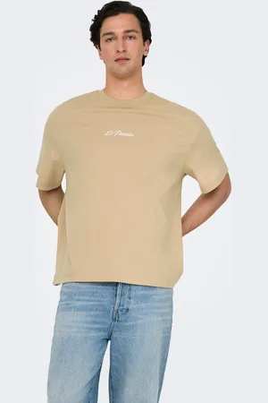 Only & Sons Oversized Fit O-hals Verlaagde Schoudernaden T-shirts