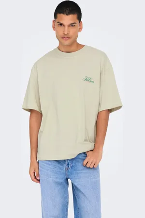 Only & Sons Oversized Fit O-hals Verlaagde Schoudernaden T-shirts