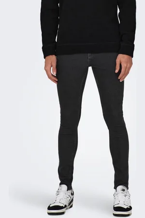 Only & Sons Onsfly Mid Waist Spray On Fit Jeans