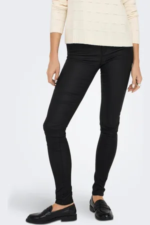 ONLY Onlanne Skinny Fit Broek Van Synthetisch Leer