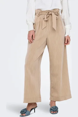 ONLY Onlmarsa Flared Fit Paperbag Broek