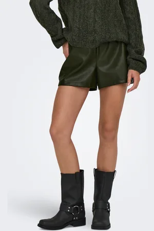 ONLY Jdyalaia Mid Waist Regular Fit Short Van Synthetisch Leer