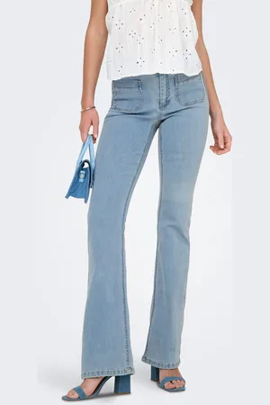 ONLY Onlwauw High Waist Flared Fit Jeans