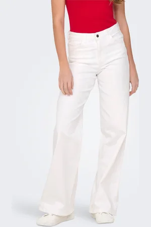 ONLY Jdyfelina-fina High Waist Wide Leg Fit Jeans