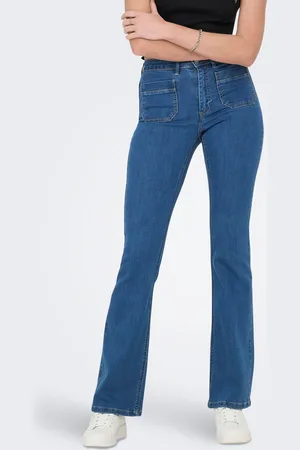 ONLY Onlwauw High Waist Flared Fit Jeans