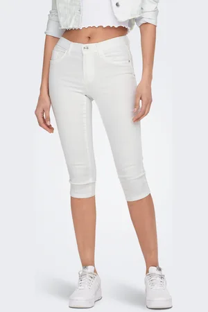 ONLY Onlrain Regular Waist Skinny Fit Denim Shorts