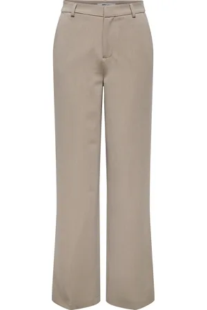 ONLY Onlhattie-lana Straight Tapered Fit Broek Met Wijde Pijpen