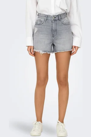 ONLY Onlgabi High Waist Regular Fit Denim Shorts