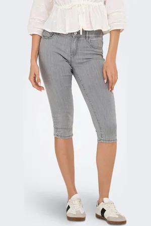 ONLY Onlrain Regular Waist Skinny Fit Denim Shorts