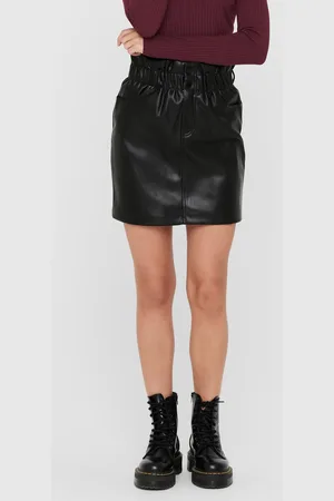 ONLY Onlmaiya-miri Rok Van Synthetisch Leer