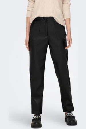 ONLY Onlraven-idina Regular Fit Imitatieleren Broek
