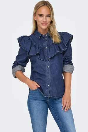 ONLY Onlindigo Denim Overhemd