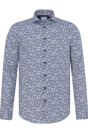 Blue Industry Casual Heren Overhemd LM