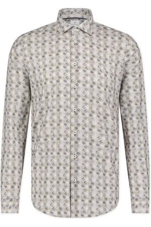 Blue Industry Casual Heren Overhemd LM