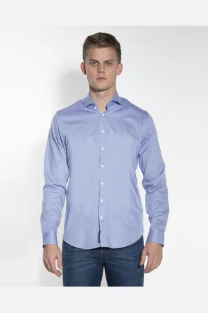 Blue Industry Casual Heren Overhemd LM