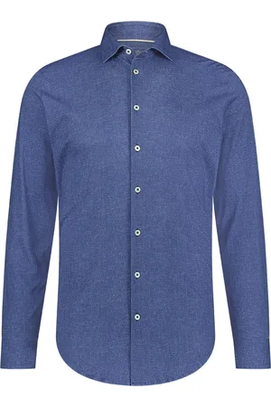 Blue Industry Casual Heren Overhemd LM