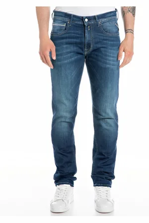 Replay Grover Heren Jeans Regular Fit Slim Denim Broek Met