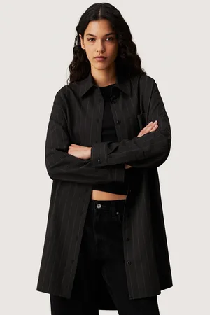 Calvin Klein Soft crepe Pinstripe Jurk