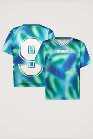 Colourful rebel Tayla Blurred Football T-shirt