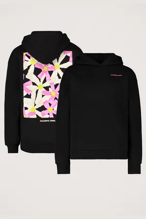 Colourful rebel Flower Square Hoodie