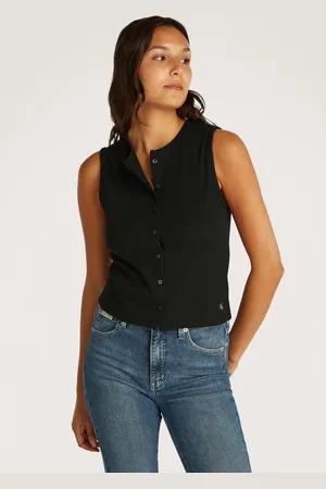 Calvin Klein Woven Label Rib Vest