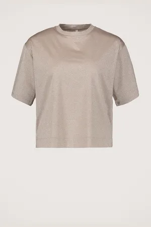 Summum Woman Boxy Lurex Jersey T-shirt