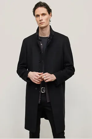 John Varvatos Hidden Cf Placket Button Front Slim Fit Black