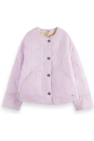 Scotch&Soda Quilted Reversible Coat Lavender