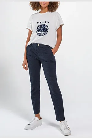 ICODE Navy Pinstripe Suit Trousers Navy