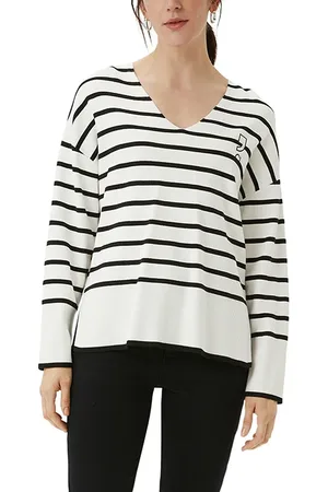 Comma, Pullover Grey/black