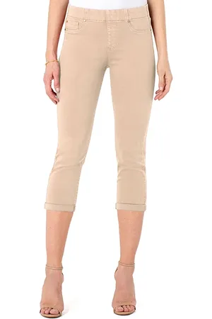 Liverpool Jeans Company Chloe Pull On Crop Skinny Panama Tan