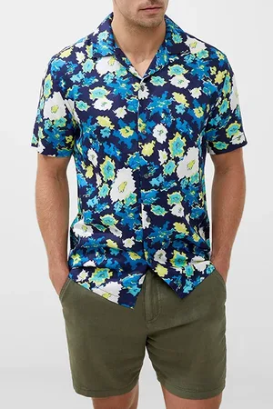 French Connection Rever Collar Print Shirt Misc.