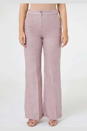 Elena Miro Wide Linen Trousers Pink