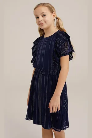 WE Fashion Dress Mid Length Dark Blue