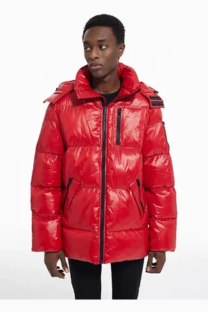 The Kooples Oversize Down Jacket Tango Red