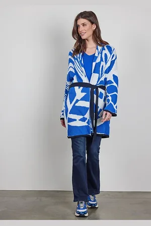 DIDI Jacquard Cardigan Azur Fusion Kobalt Blue With Azur Fusion J