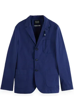 Scotch&Soda Unconstructed 3-button Blazer Marine