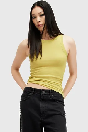 AllSaints Rina Tank Electric Yellow