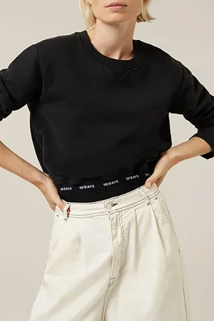 10 days Deconstructed Sweater Almost Black